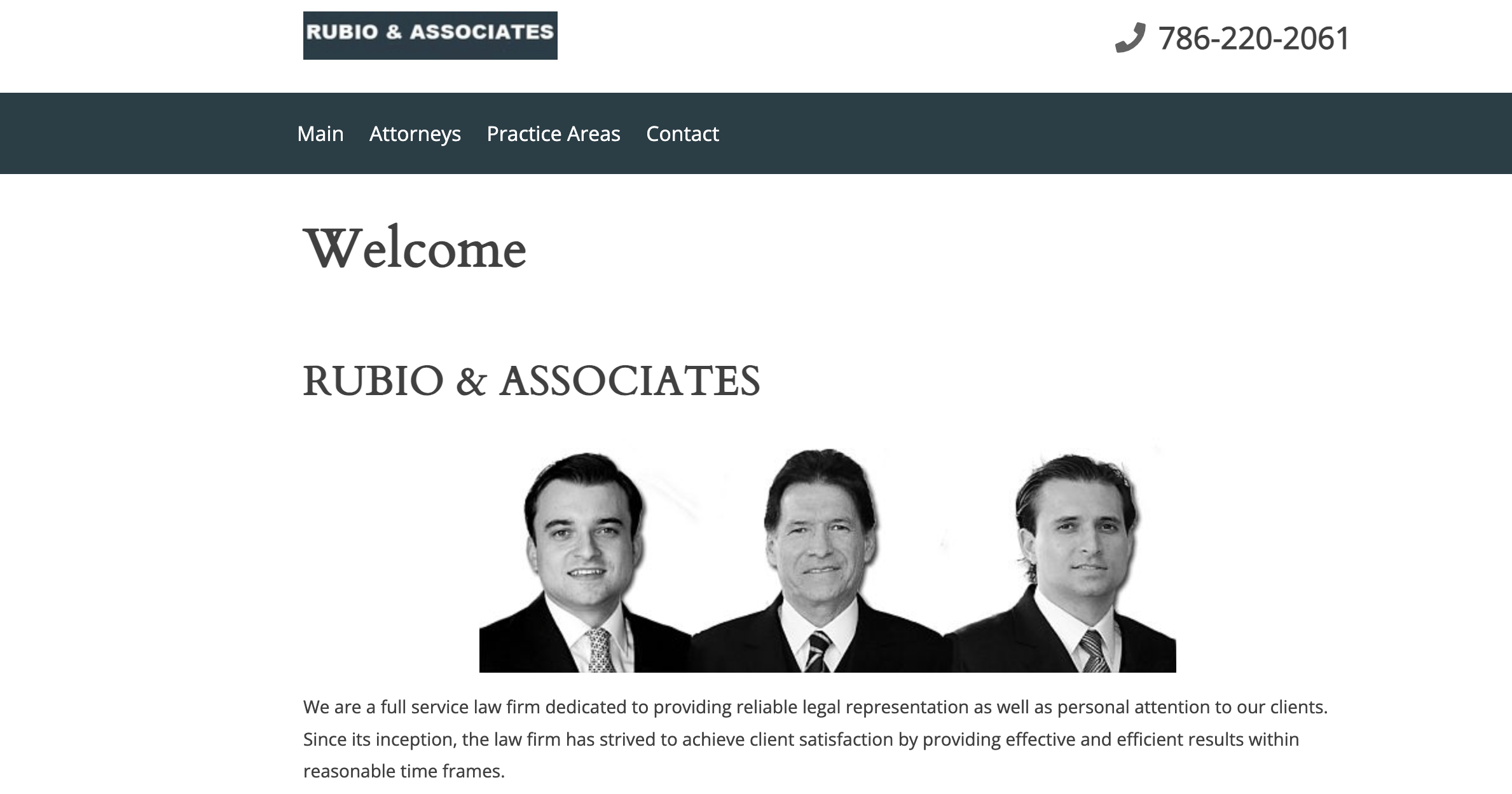 Rubio RUBIO & ASSOCIATES - 律所 - 61TRO案件查询网站